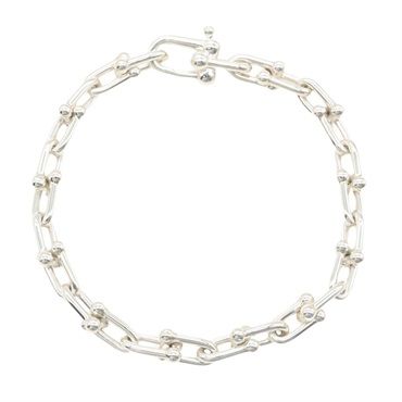 TIFFANY＆CO Hardware Small Link Chain Bracelet Bangle Silver 925 Used Women