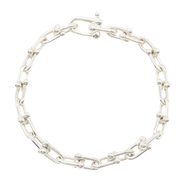 TIFFANY＆CO Hardware Small Link Chain Bracelet Bangle Silver 925 Used Women