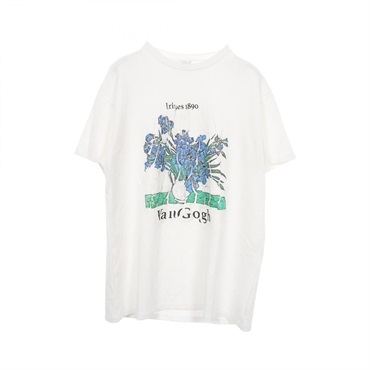 LOEWE RELAXED FIT TEE Van Gogh Iris Print Short sleeve T-shirt #XS cotton White