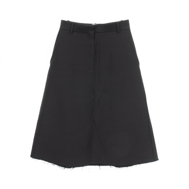 LOEWE skirt jupe #34 wool Black Used Women