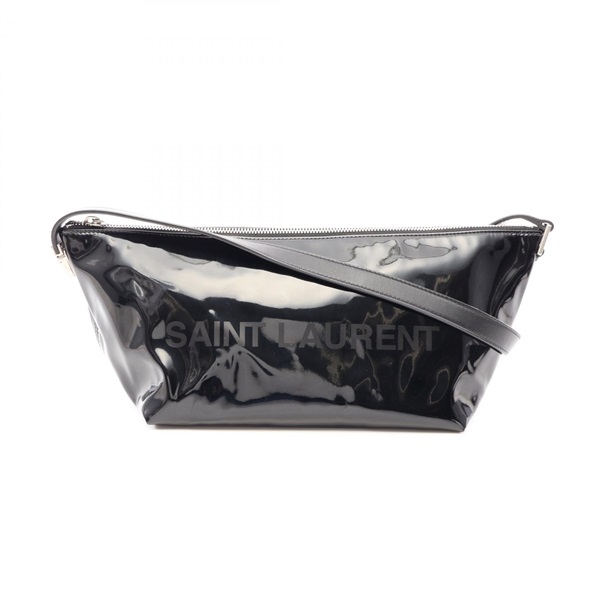 SAINT LAURENT PARIS Shoulder hand Bag patent leather Black Used Women