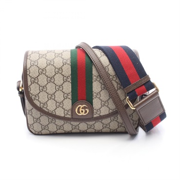 GUCCI Ophidia Small GG Supreme Shoulder crossbody Bag 722117 canvas leather used