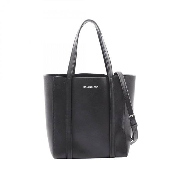 BALENCIAGA EVERYDAY XXS Shoulder Tote Bag 551815 leather Black Used women
