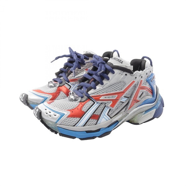 BALENCIAGA RUNNER Used look finish Sneakers #27.5cm Fabric Rubber Gray Preowned