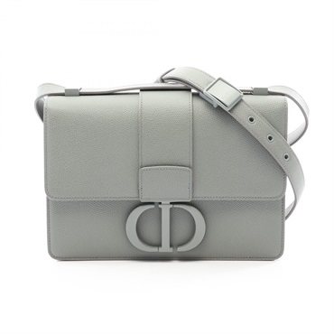 Christian Dior 30 MONTAIGNE Shoulder crossbody Bag leather Gray Used Women