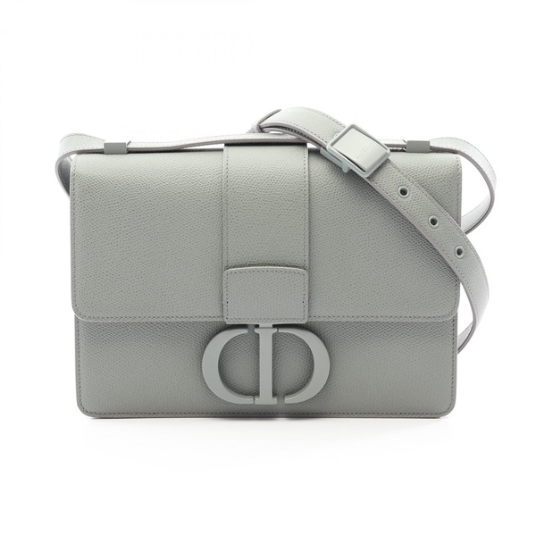 Christian Dior 30 MONTAIGNE Shoulder crossbody Bag leather Gray Used Women