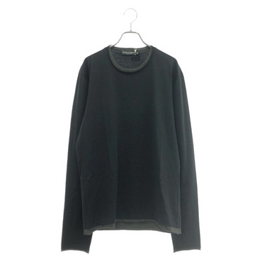 DOLCE & GABBANA Long-sleeved T-shirt Cotton Black #44 Used unisex