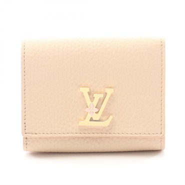 LOUIS VUITTON Portefeuille Capucines Tiny Bi-fold wallet M14667 leather Pink LV