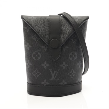 LOUIS VUITTON Envelope Pouch Shoulder Bag M11613 Monogram eclipse Black Used LV