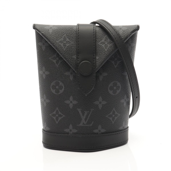 LOUIS VUITTON Envelope Pouch Shoulder Bag M11613 Monogram eclipse Black Used LV