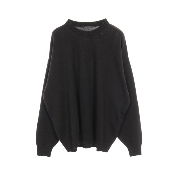 BALENCIAGA Pullover Sweater Knit Cashmere Black Size 2 Used mens