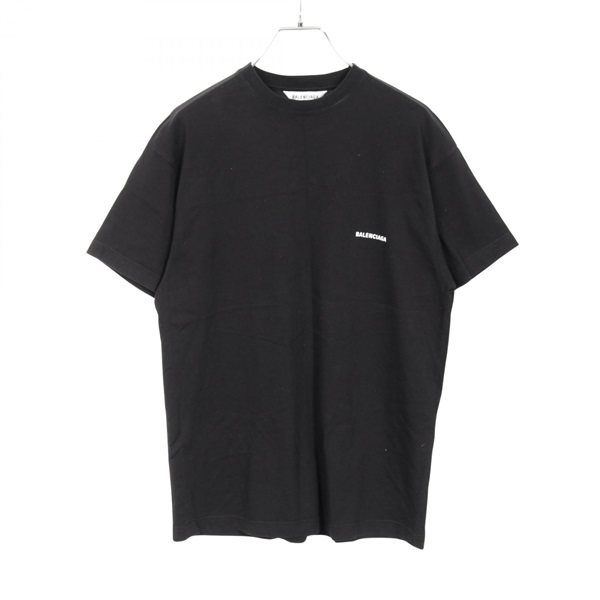 BALENCIAGA T-shirt Tops 613969 cotton Black Used mens size M