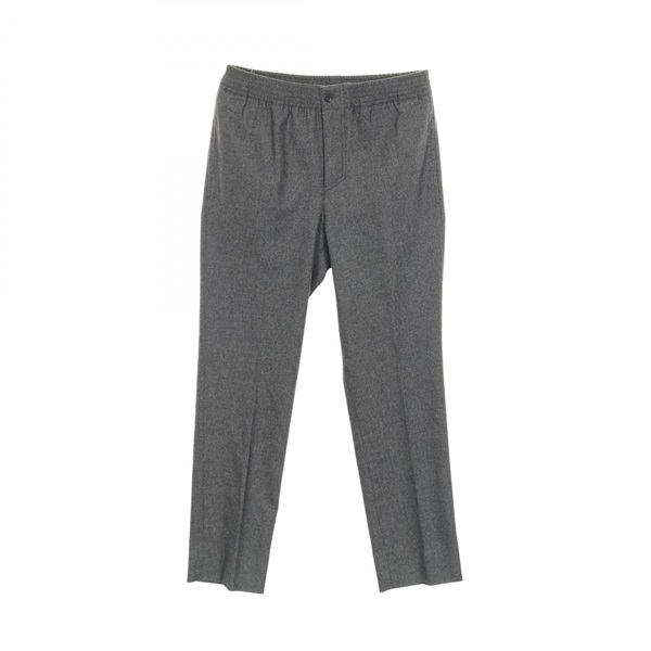 HERMES Pants trousers cashmere Nylon Gray Used Women #40