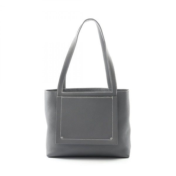 HERMES Cabas Sellier 31 Tote shoulder Bag W Taurillon Clemence Ardoise Used mens