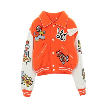 LOUIS VUITTON Minivarsity Blouson Jacket #46 RM231 MJY HOL71E wool leather Used