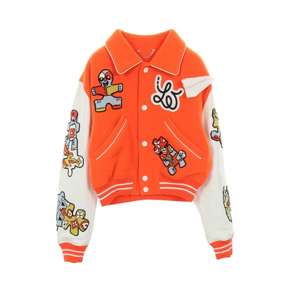 LOUIS VUITTON Minivarsity Blouson Jacket #46 RM231 MJY HOL71E wool leather Used