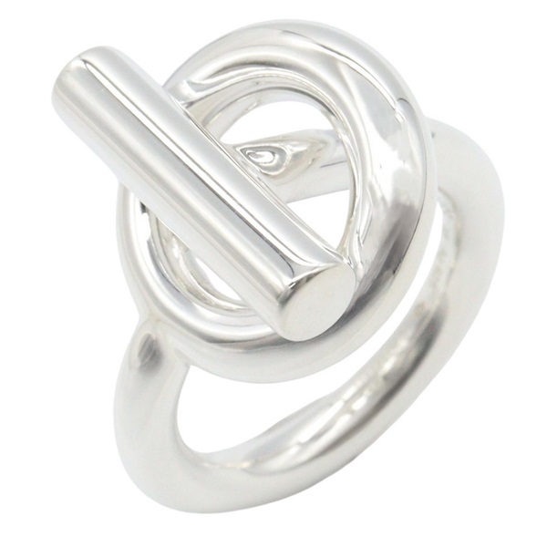HERMES Echape MM Ring Silver925 Silver Used Women US size 3.75 #48