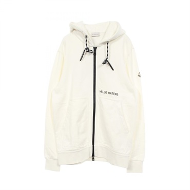 MONCLER × Felix the Cat HELLO HATERS Hoodie cotton White #S Used mens