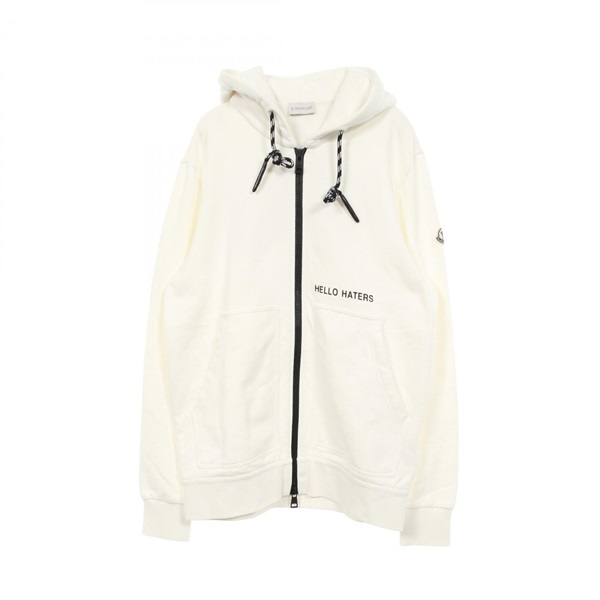 MONCLER × Felix the Cat HELLO HATERS Hoodie cotton White #S Used mens