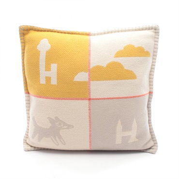 HERMES Avalon Epopee Cushion Pillow H103820M04 Merino wool cashmere Used Women