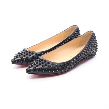 Christian Louboutin Spike studs pumps shoes #37 1/2 Patent leather Black Used