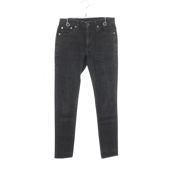 SAINT LAURENT PARIS Slim Denim Pants Jeans 465479 cotton Black Used Women #27