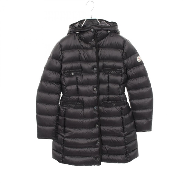 MONCLER HIRMA Hooded Down jacket 1C00025 Nylon Black #1 Used Women