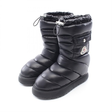MONCLER GAIA POCKET MID DOWN boots Nylon Black #37 Used Women