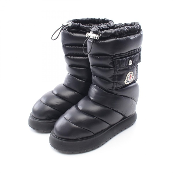 MONCLER GAIA POCKET MID DOWN boots Nylon Black #37 Used Women