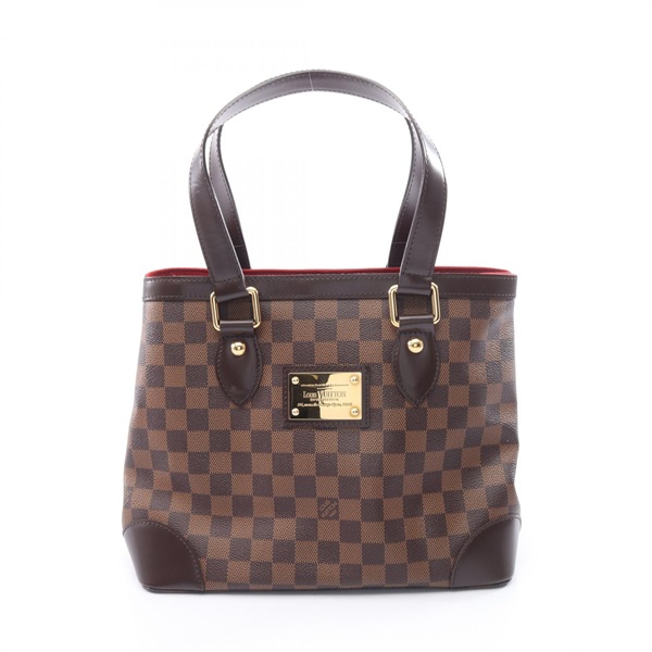 LOUIS VUITTON Hampstead PM Tote Shoulder Handbag N51205 Damier canvas Used LV