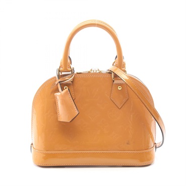 LOUIS VUITTON Alma BB shoulder crossbody Handbag M91585 Vernis Rose Velours