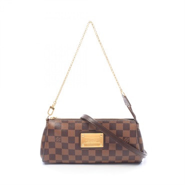 LOUIS VUITTON Eva Chain shoulder Handbag N55213 Damier canvas Ebene Used Women