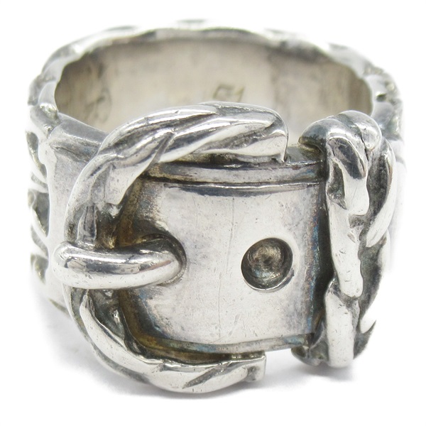 Hermès Vintage Diane Ring ＃53　925 Hermes Diane Belt Band Ring Sterling Silver 925 Size 53 Used