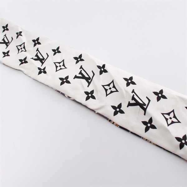 R1044/【個人保管品】LUIS VUITTON M76442 バンドBB レッツゴー リバーシブル モノグラム リボンスカーフ LOUIS VUITTON ルイヴィトン M76442 モノグラム バンドー BB